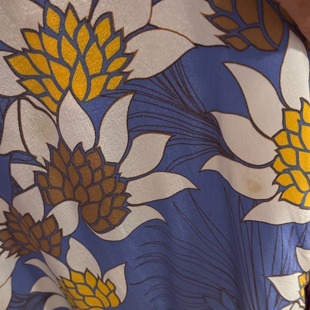 Ava Sky Fighting Eel XS Blue Floral Tank Dress - Picture 6 of 6